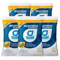 Kit 5 Decantador Impurezas 2kg Sulfato De Aluminio Suall