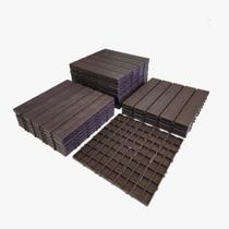 Kit 5 deck modular plástico antiderrapante 30x30 piscina box varanda jardim sacada - TRIDECK