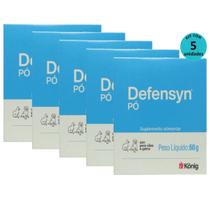 Kit 5 Defensyn Pó Konig 60g para Cães e Gatos Kit 5 Defensyn Pó Konig 60g para Cães e Gatos