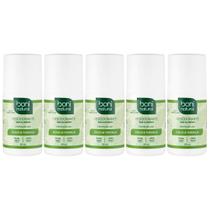 Kit 5 Desodorante Boni Natural Roll-On Natural Coco E Toranja Vegano 24Hrs Proteção 55ml Kit 5 Desodorante Boni Natural Roll-On Natural Coco E Toranja Vegano 24Hrs Proteção 55ml