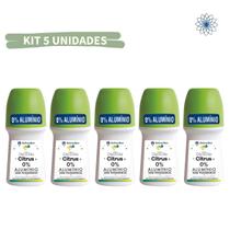 Kit 5 Desodorante Sem Alumínio Natural - Escolha Fragância