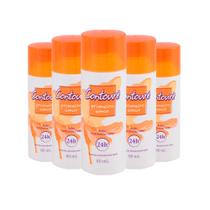 Kit 5 Desodorante Spray Contouré Primeiro Amor Antibacteriana 24h Proteção 80ml