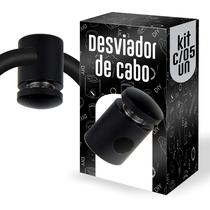 Kit 5 desviadores de cabo em alumínio - PRETO Kit 5 desviadores de cabo em alumínio - PRETO