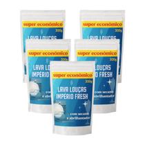 Kit 5 Detergente Em Pó P/ Máquina De Lavar Louças Vegano 300g Lar Fresh