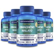 Kit 5 Dimagnésio Malato Catarinense 120 Comprimidos Kit 5 Dimagnésio Malato Catarinense 120 Comprimidos