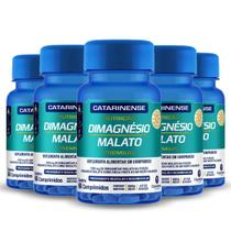 Kit 5 Dimagnésio Malato Catarinense 60 Comprimidos Kit 5 Dimagnésio Malato Catarinense 60 Comprimidos