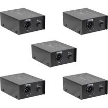 KIT 5 Direct Box Passivo Hayonik DB300 Cor:Preto KIT 5 Direct Box Passivo Hayonik DB300 Cor:Preto