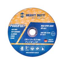 Kit 5 Disco Corte Aço Inox 5x1 7" - 177,8X1,6X22,2mm Kit 5 Disco Corte Aço Inox 5x1 7" - 177,8X1,6X22,2mm