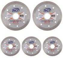 Kit 5 Disco Corte Porcelanato 110 x 10mm Esmerilhadeira RCI Kit 5 Disco Corte Porcelanato 110 x 10mm Esmerilhadeira RCI