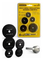 Kit 5 Disco De Corte 2 hastes Serra Madeira Acessórios Micro Retifica