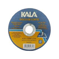 Kit 5 Disco de Corte Aço/ Inox 114,3 x 1 x 22,23mm - Kala