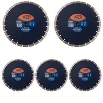 Kit 5 Disco De Corte Diamantado Segmentado 350mm Asfalto RCI Kit 5 Disco De Corte Diamantado Segmentado 350mm Asfalto RCI