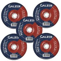Kit 5 Disco De desbaste para Aço 7" 180 x 6.0 x 22,23mm - Galzer