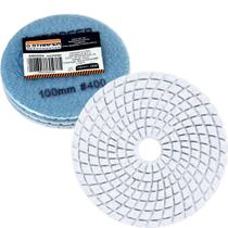 Kit 5 Disco de Lixa Diamantado Polir Mármore Granito Porcelanato Marmoraria Grão 400