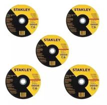 Kit 5 Disco Desbaste De Metal Stanley 115mmX6,0mmX22,23mm