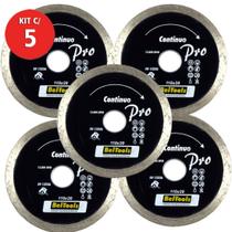 Kit 5 Disco Diamantado Contínuo 110x20mm Beltools