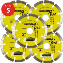 Kit 5 Disco Diamantado Segmentado 110 x 20mm Beltools Kit 5 Disco Diamantado Segmentado 110 x 20mm Beltools