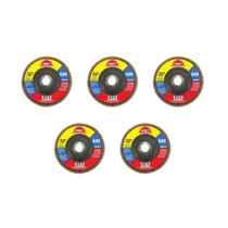 Kit 5 Disco Flap Desbaste Acabamento Grão 80 115X22,23 Matz Kit 5 Disco Flap Desbaste Acabamento Grão 80 115X22,23 Matz