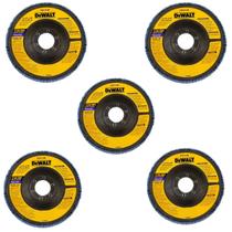 Kit 5 Disco Flap G120 115 x 22,23mm Dw8310br Dewalt Kit 5 Disco Flap G120 115 x 22,23mm Dw8310br Dewalt