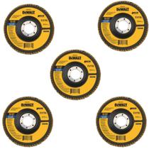 Kit 5 Disco Flap G80 115 x 22,23mm Dw8309br Dewalt Kit 5 Disco Flap G80 115 x 22,23mm Dw8309br Dewalt