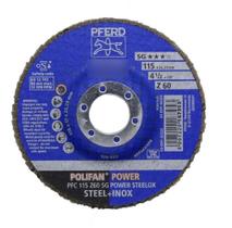 Kit 5 Disco Flap Polifan Power Pfc Steelox Pferd 115x22mm