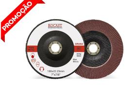 Kit 5 Disco Lixa Flap 4.1/2 Gr 80 Rebarbação Remoção Solda