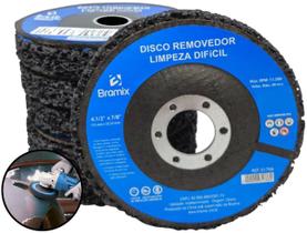 Kit 5 Discos Abrasivos Removedor Limpeza Difícil Tinta Fundo Inox Alumínio 115mm Bramix