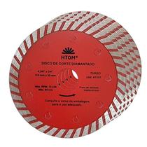 Kit 5 Discos De Corte Diamantados Turbo 110Mm Serra Mármore Kit 5 Discos De Corte Diamantados Turbo 110Mm Serra Mármore