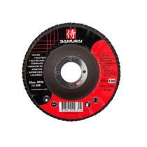 Kit 5 Discos de Lixa Flap de Fibra 115mm 4” Grão 100 Kit 5 Discos de Lixa Flap de Fibra 115mm 4” Grão 100