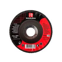 Kit 5 Discos de Lixa Flap de Fibra 115mm 4” Grão 120