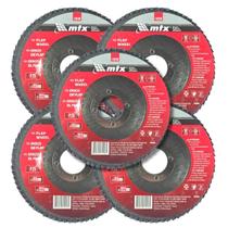 Kit 5 Discos de Lixa Flap Fibra 4.1/2 GR 25 Mtx Kit 5 Discos de Lixa Flap Fibra 4.1/2 GR 25 Mtx