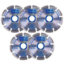 Kit 5 Discos Diamantados Segmentados 110x20mm IW13892 Irwin Unica