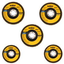 Kit 5 Discos Flap G40 115 X 22,23Mm Dw8309Br Dewalt Kit 5 Discos Flap G40 115 X 22,23Mm Dw8309Br Dewalt