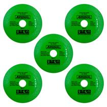 Kit 5 Discos P Cortar Vidro Porcelana 110mm Fino 1mm Arsenal