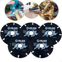 Kit 5 Discos para Madeira Tungstênio Serra Mármore 110mm Corte Preciso com Segurança Felsen