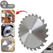 Kit 5 Discos Serra Circular 110mmx20mm 24 Dentes Para Madeira MDF Corte Limpo