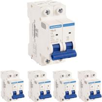 Kit 5 Disjuntor 6A Bipolar Tramontina TDJ3 Curva C 3kA Kit 5 Disjuntor 6A Bipolar Tramontina TDJ3 Curva C 3kA