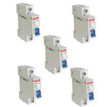 Kit 5 Disjuntores Din FD - Monopolar 1P 20A - Condutor 2,5mm - Fame
