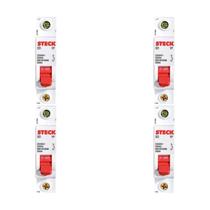 Kit 5 Disjuntores Monopolar 20A Curva C Steck SDD61C20