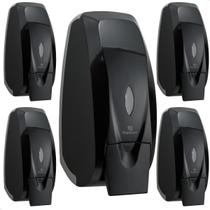 Kit 5 Dispenser De Parede Álcool Gel Detergente Saboneteira