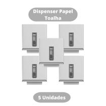 Kit 5 Dispenser p/ Papel Toalha Interfolhas BR Street Nobre