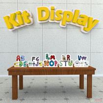 Kit 5 Displays De Mesa Alfabeto Lore- IMPAKTO VISUAL