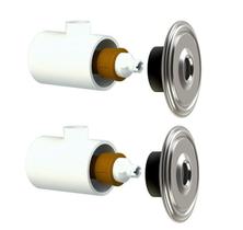 Kit 5 Dispositivos Hidromassagem Inox 50Mm Piscina Alvenaria