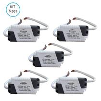 Kit 5 driver reator eletrônico para painel plafon led 24w