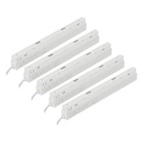Kit 5 Drivers Mag 180W Entrada Bivolt Saída 48V Branco Ip20