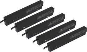 Kit 5 Drivers Mag 90W Entrada Bivolt Saida 48V Preto Ip20