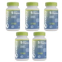 Kit 5 Duom 5 Magnésios Quelato Malato Taurato Citrato Óxido 5x60 Cápuslas - Duom Kit 5 Duom 5 Magnésios Quelato Malato Taurato Citrato Óxido 5x60 Cápuslas - Duom