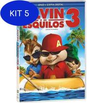 Kit 5 Dvd Alvin E Os Esquilos 3 - FOX