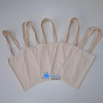 Kit 5 Ecobag Algodão Cru 20x30cm