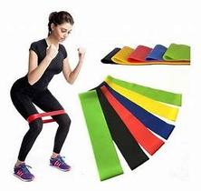 Kit 5 Elasticas Thera Band Com 5 Niveis Fisioterapia Treino Academia